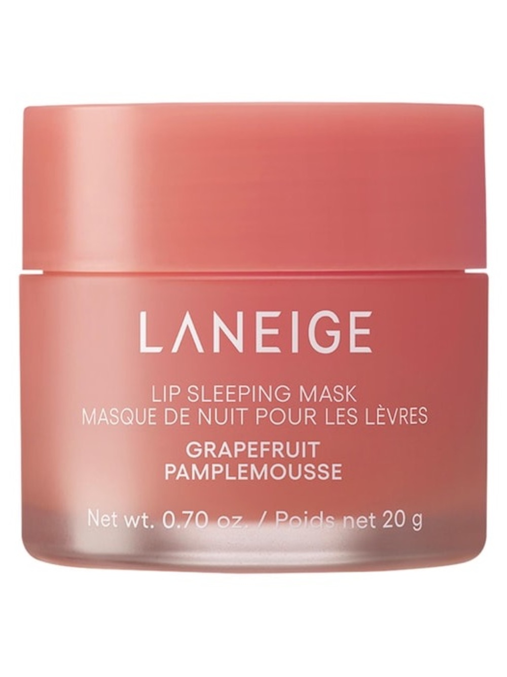 LANEIGE Grapefruit Lip Sleeping Mask - Coral Pink Jar